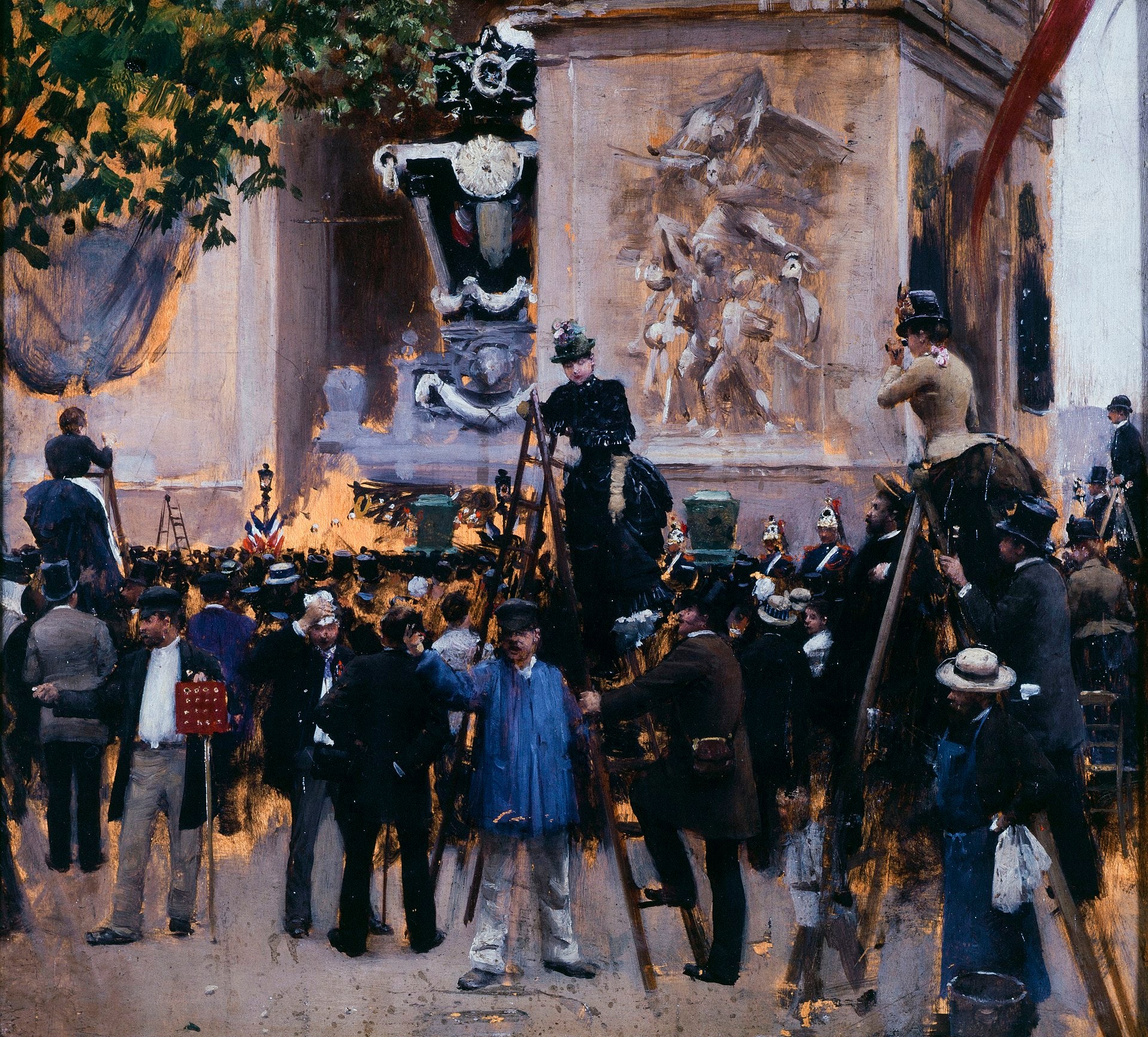 Les funérailles de Victor Hugo, place de l'Étoile (1er juin 1885) - Jean Béraud