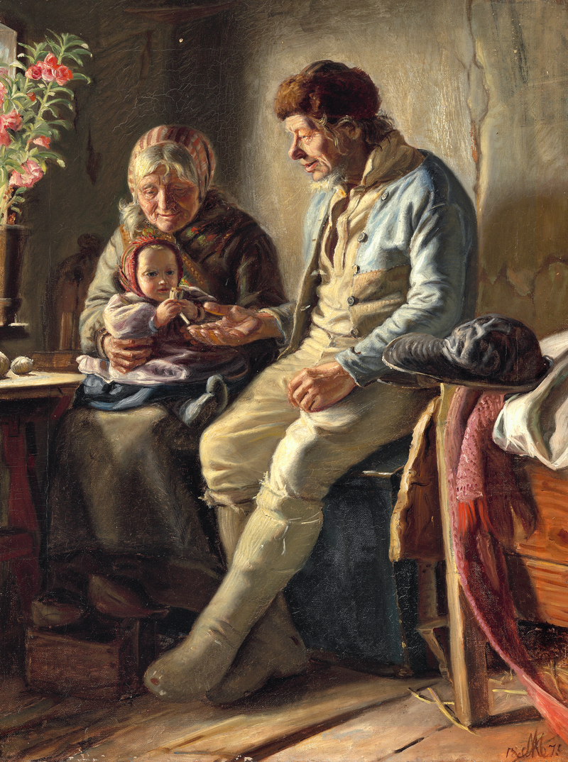 Бабушка и дедушка. - Michael Peter Ancher