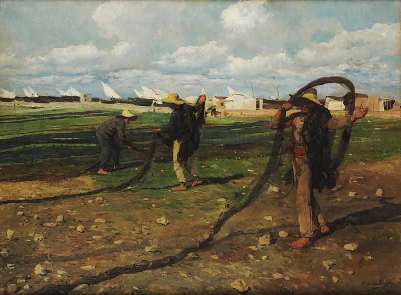 Рыбаки собирают свои сети - Хоакин Соролья