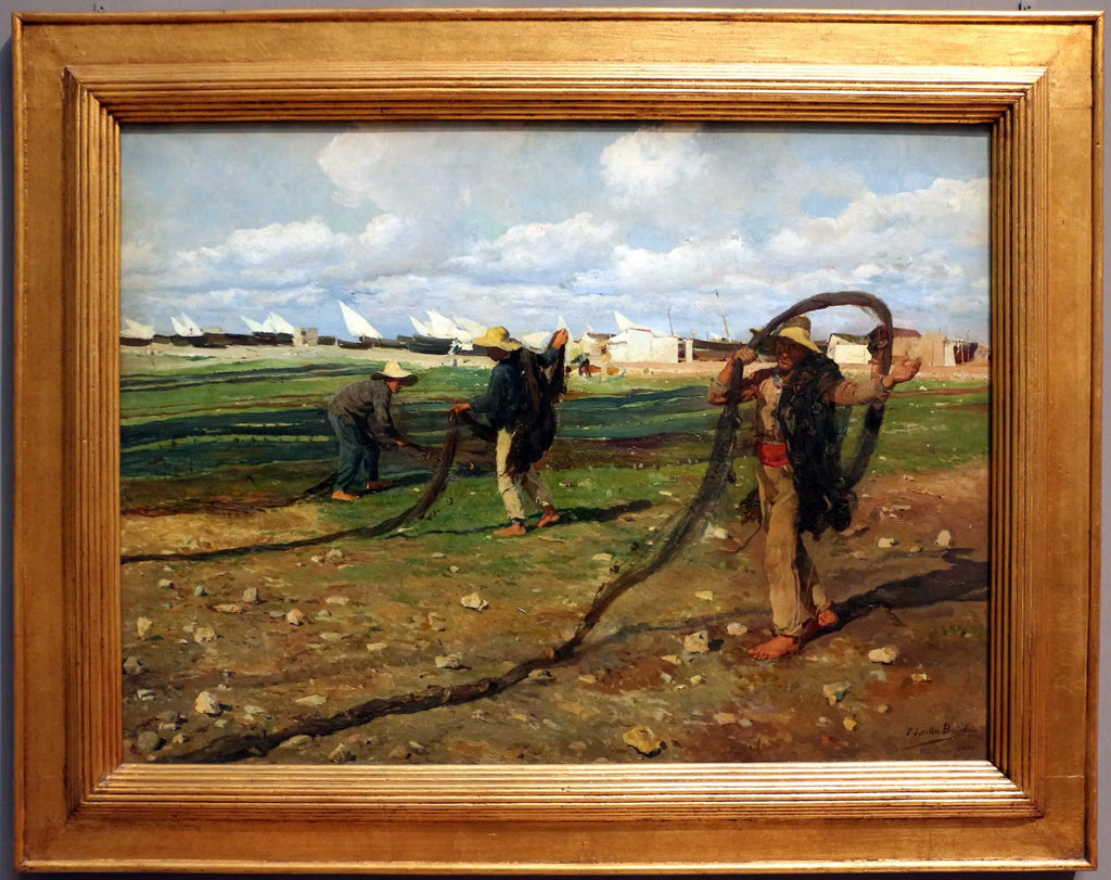 Les pêcheurs ramassent leurs filets - Joaquín Sorolla - Alpha Reproduction