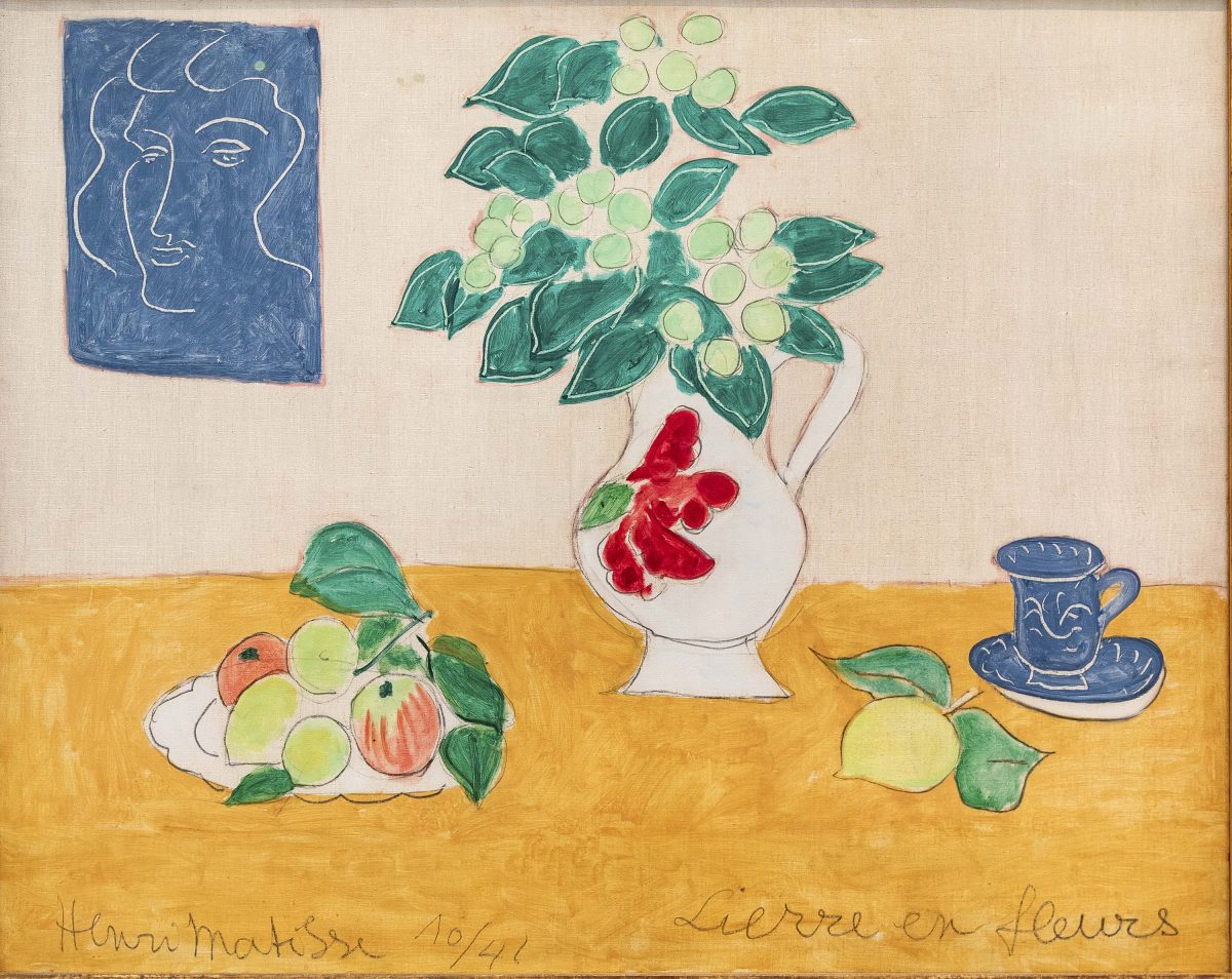 Reproduction du tableau « Lierre en fleurs - Henri Matisse » par Alpha Reproduction en peinture à l’huile