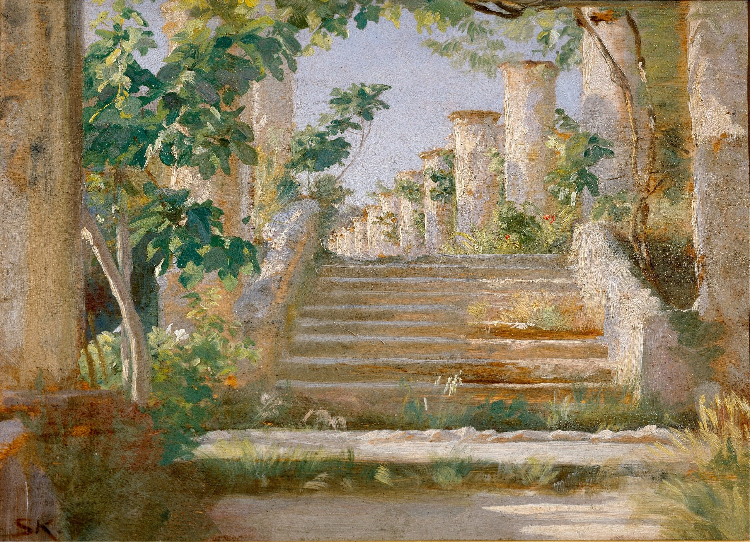 Loggia à Ravello - Peder Severin Krøyer