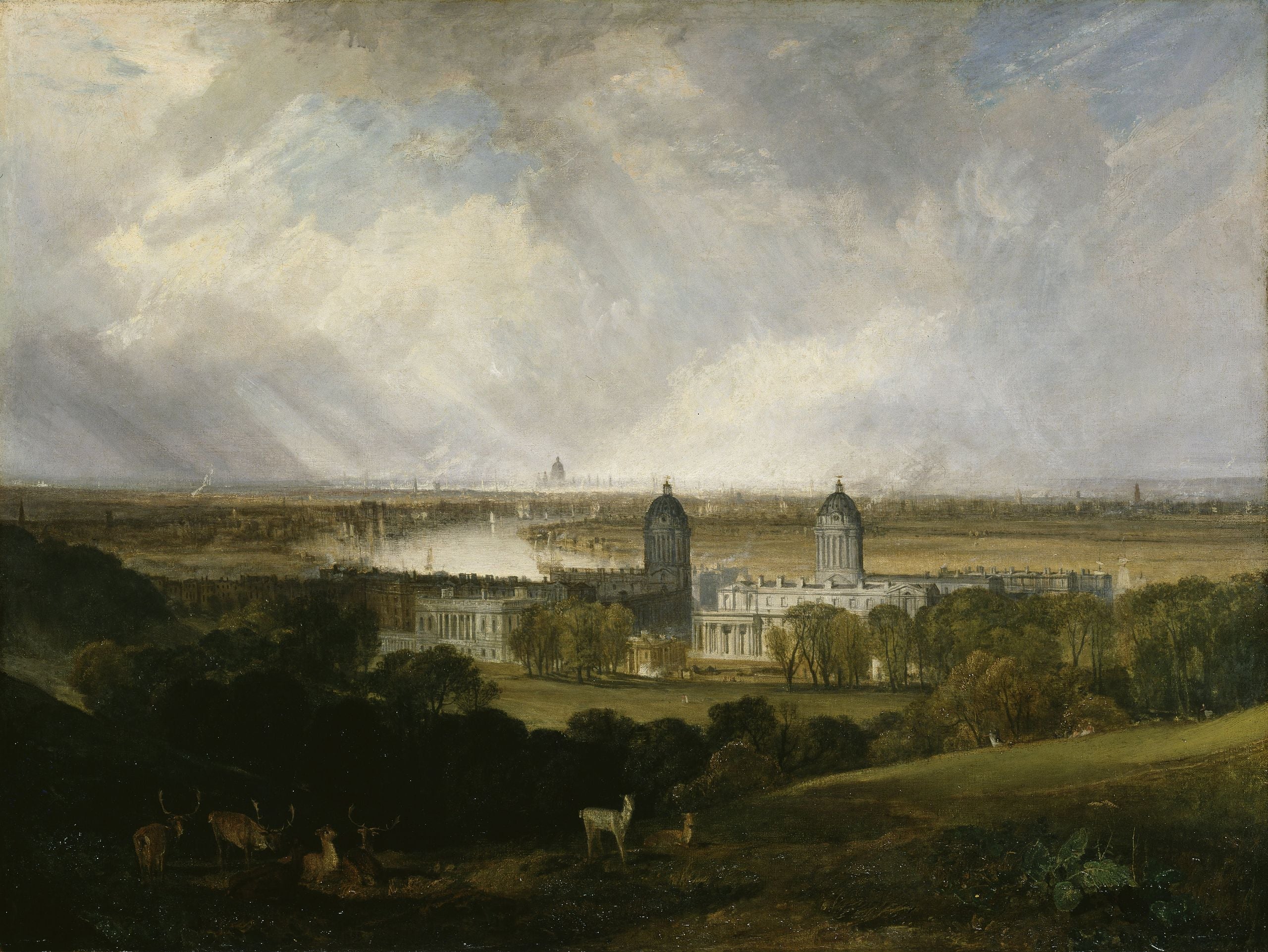 London from Greenwich Park - J. M. W. Turner - Alpha Reproduction