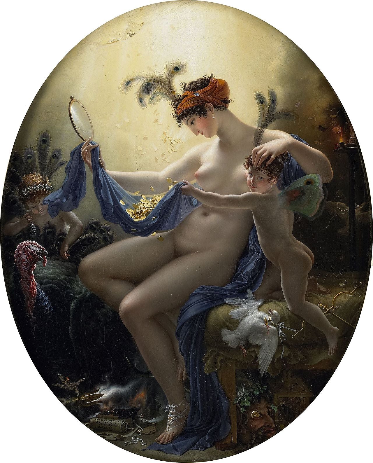 Mademoiselle Lange et Danaé - Anne-Louis Girodet