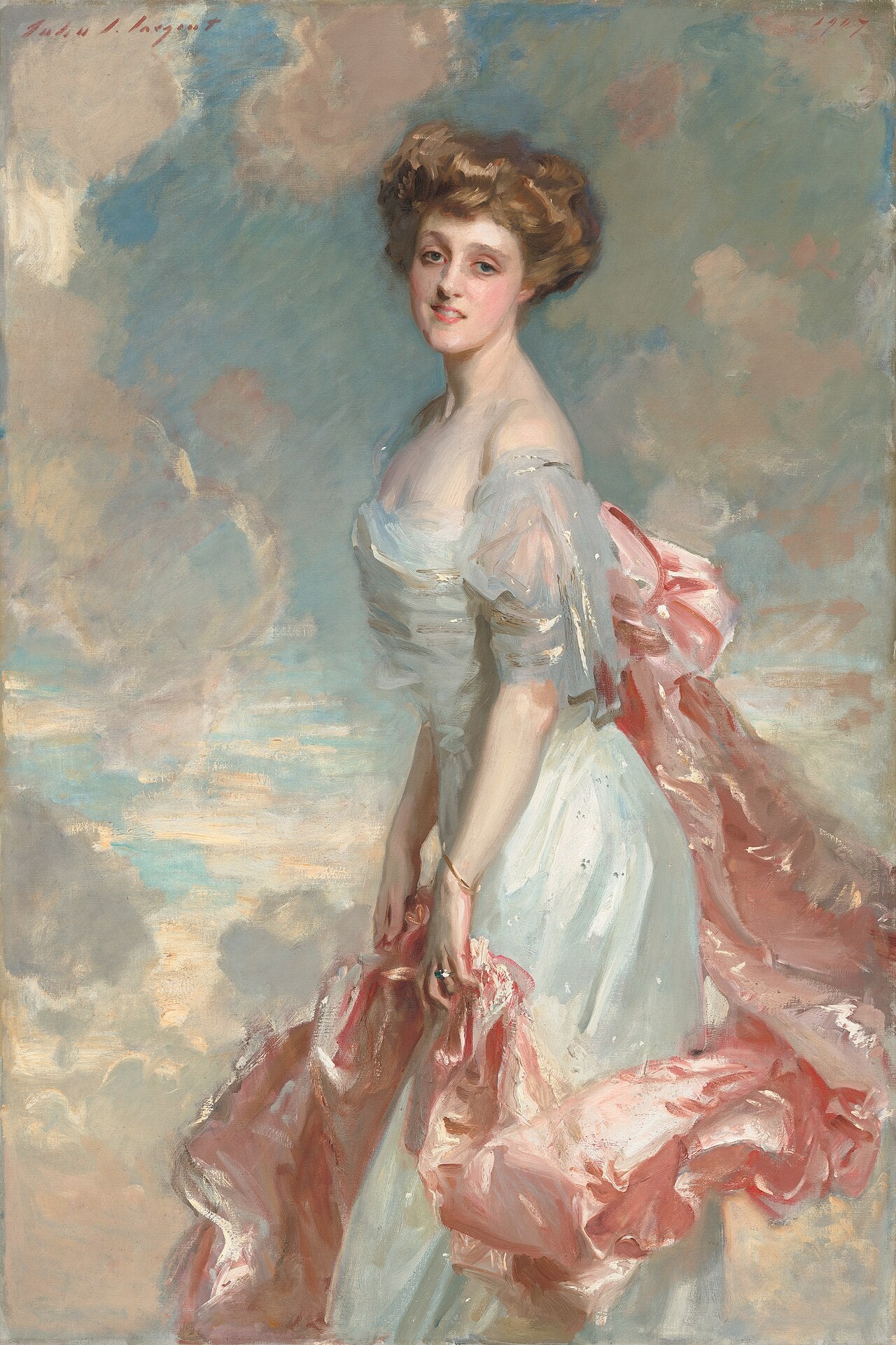 Reproduction du tableau « Mademoiselle Mathilde Townsend - John Singer Sargent » par Alpha Reproduction en peinture à l’huile