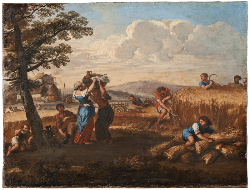 Пейзаж с урожаем - Pietro da Cortona