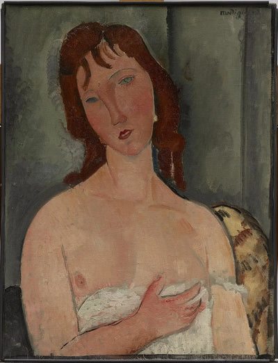 Reproduction du tableau « Portrait d'une jeune femme - Amedeo Modigliani » par Alpha Reproduction en peinture à l’huile