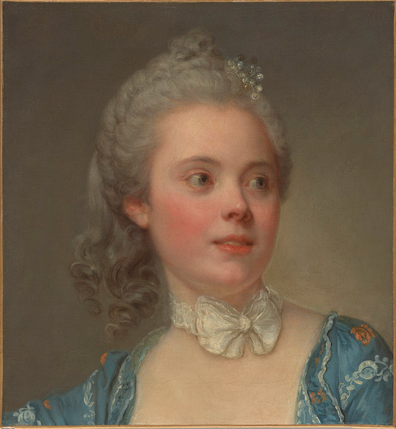 Портрет молодой женщины - Жан-Батист Грюз