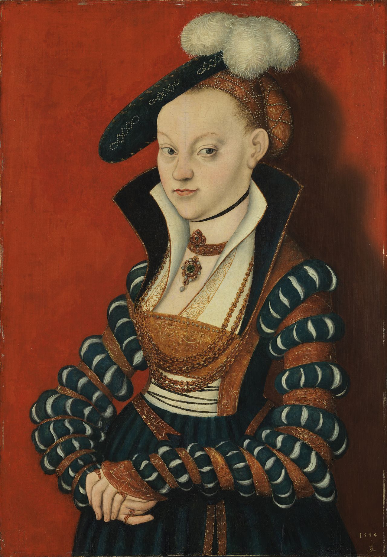 Portrait de Christiane von Eulenau - Lucas Cranach the Elder