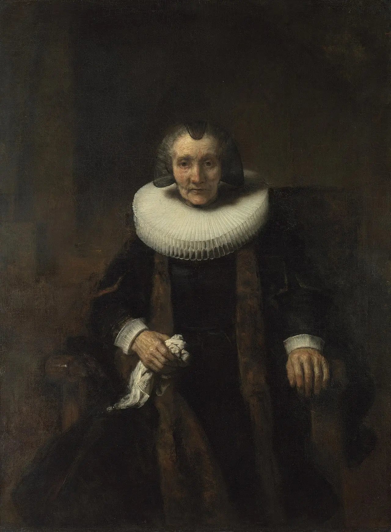 Reproduction du tableau « Portrait de Margaretha de Geer - Rembrandt » par Alpha Reproduction en peinture à l’huile