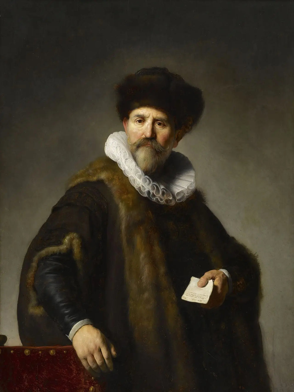 Reproduction du tableau « Portrait de Nicolaes Ruts - Rembrandt » par Alpha Reproduction en peinture à l’huile