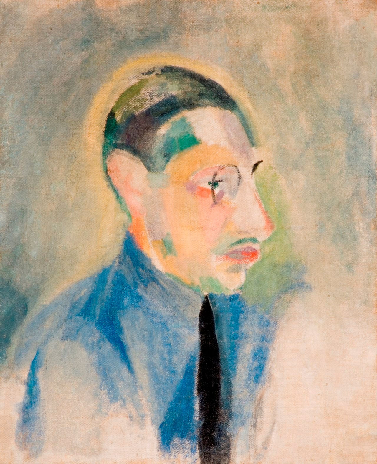 Reproduction du tableau « Portrait de Stravinsky - Robert Delaunay » par Alpha Reproduction en peinture à l’huile