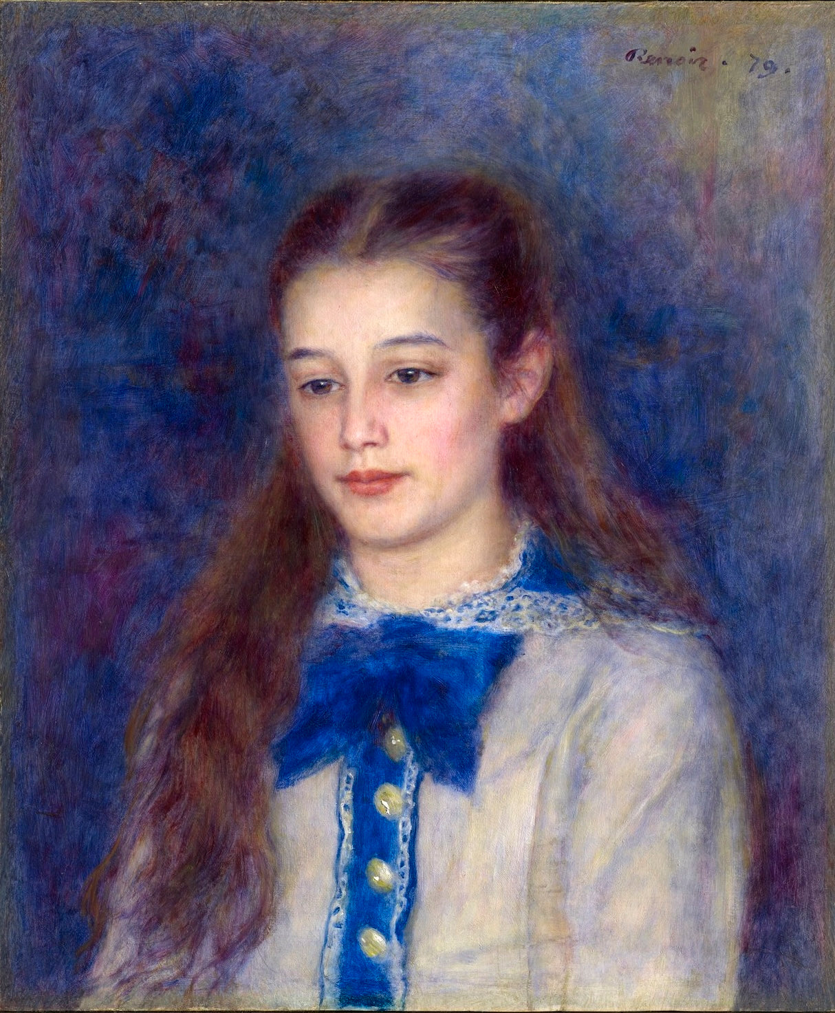 Reproduction du tableau « Portrait de Thérèse Bérard - Pierre-Auguste Renoir » par Alpha Reproduction en peinture à l’huile
