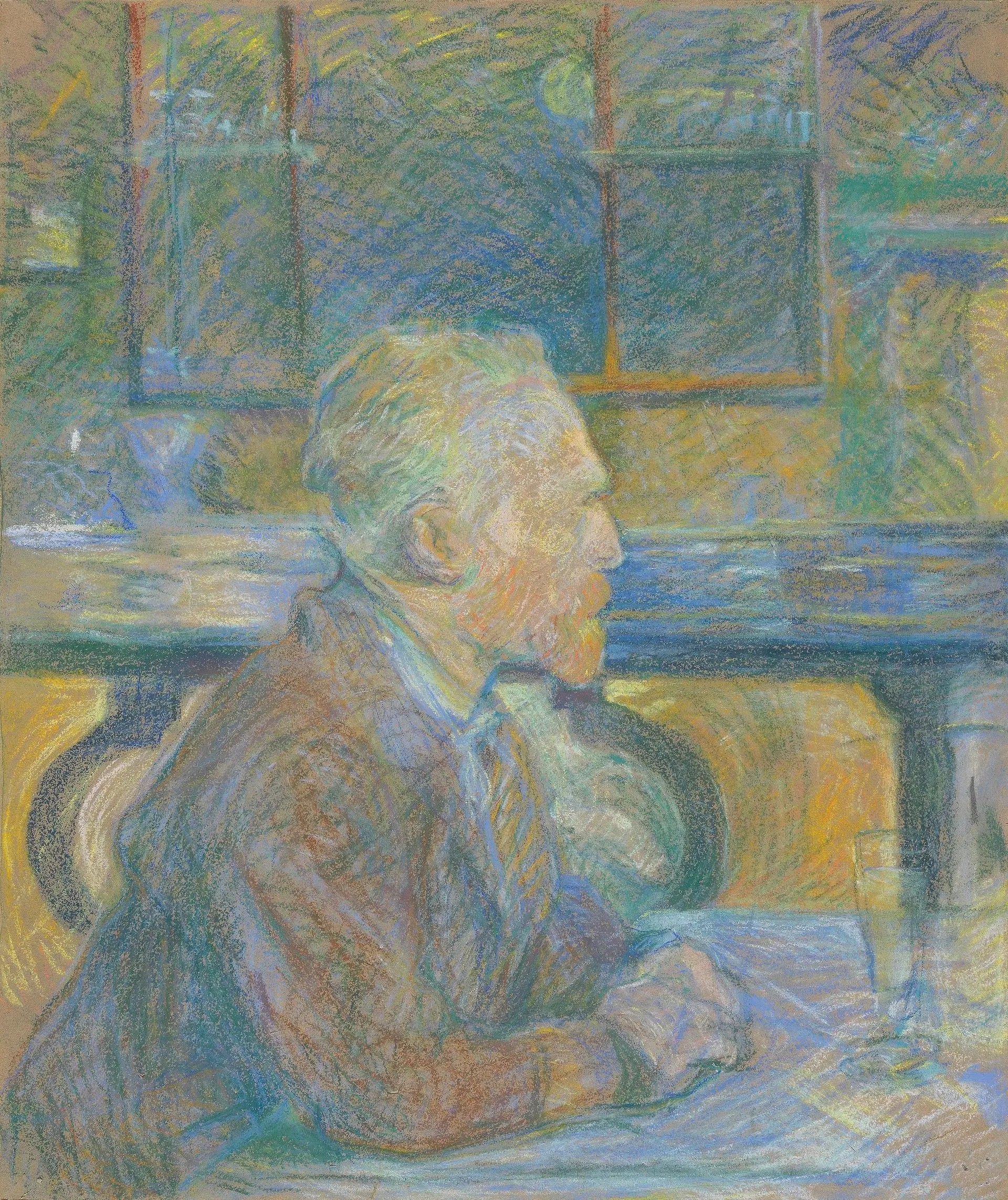 Reproduction du tableau « Portrait de Vincent van Gogh - Henri de Toulouse-Lautrec » par Alpha Reproduction en peinture à l’huile