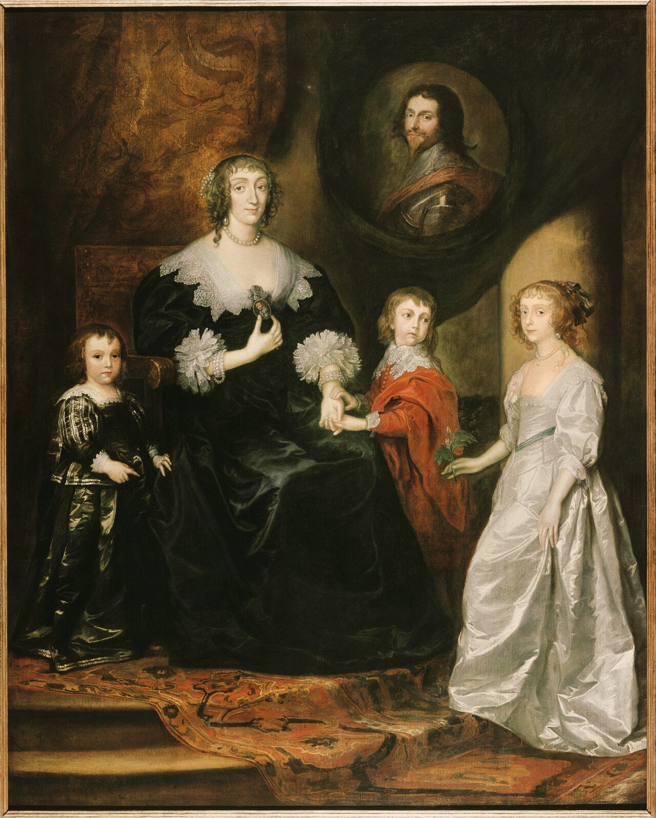 Portrait de la veuve du duc de Buckingham et de ses enfants - Antoine van Dyck