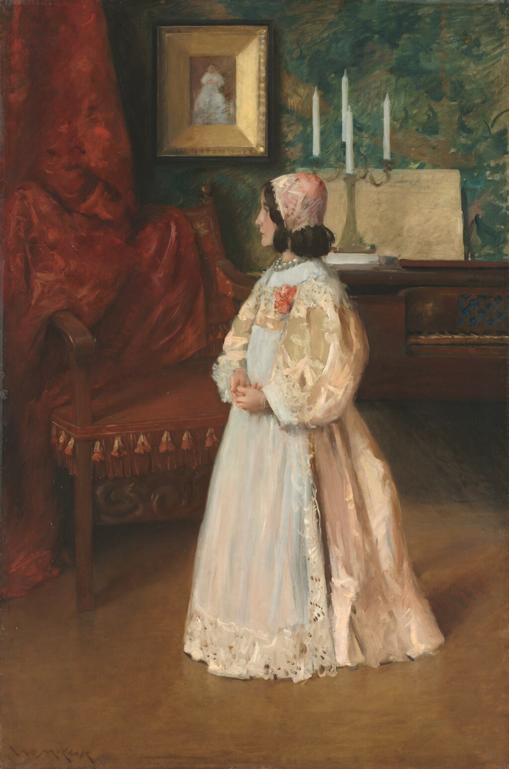 Portrait de ma fille Alice - William Merritt Chase