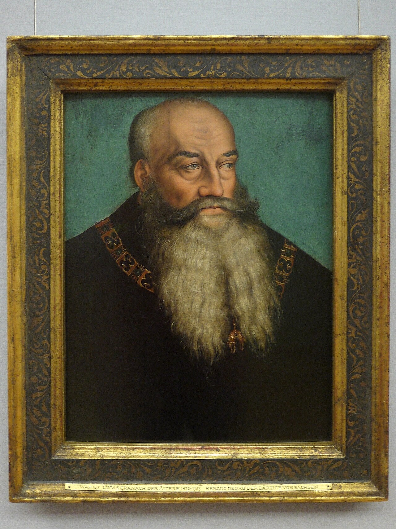 Portrait du duc Georges de Saxe, dit Georges le barbu - Lucas Cranach the Elder