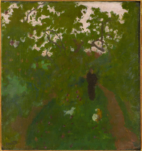 Reproduction du tableau « Promenade dans le jardin - Pierre Bonnard » par Alpha Reproduction en peinture à l’huile