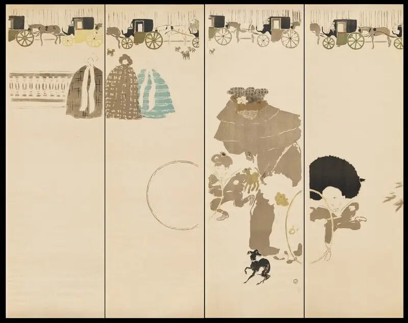Прогулка нянь, Фриз экипажей - Пьер Боннар
