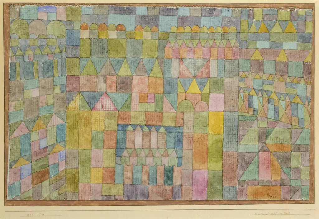 Quartier du Temple de Pert - Paul Klee - Alpha Reproduction