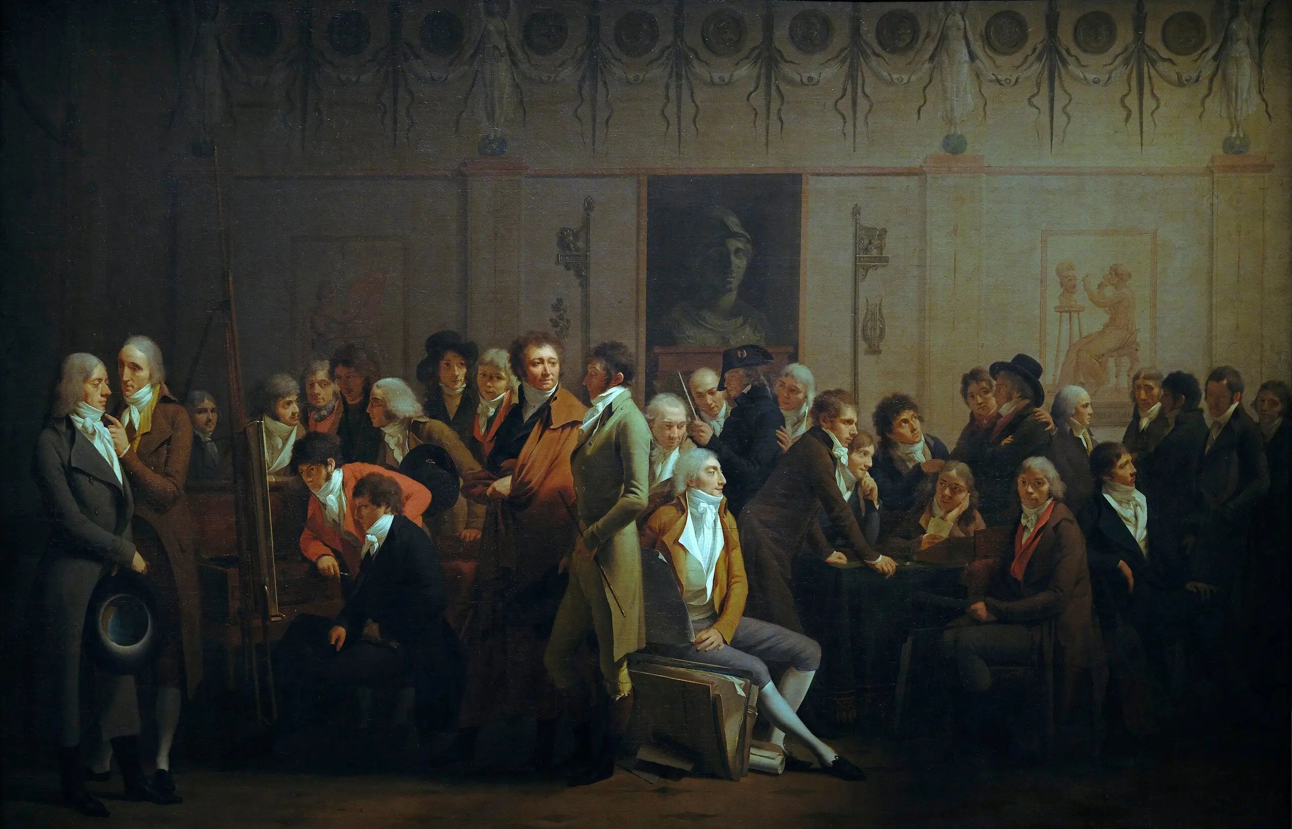 Réunion d’artistes dans l’atelier d’Isabey - Louis-Léopold Boilly - Alpha Reproduction