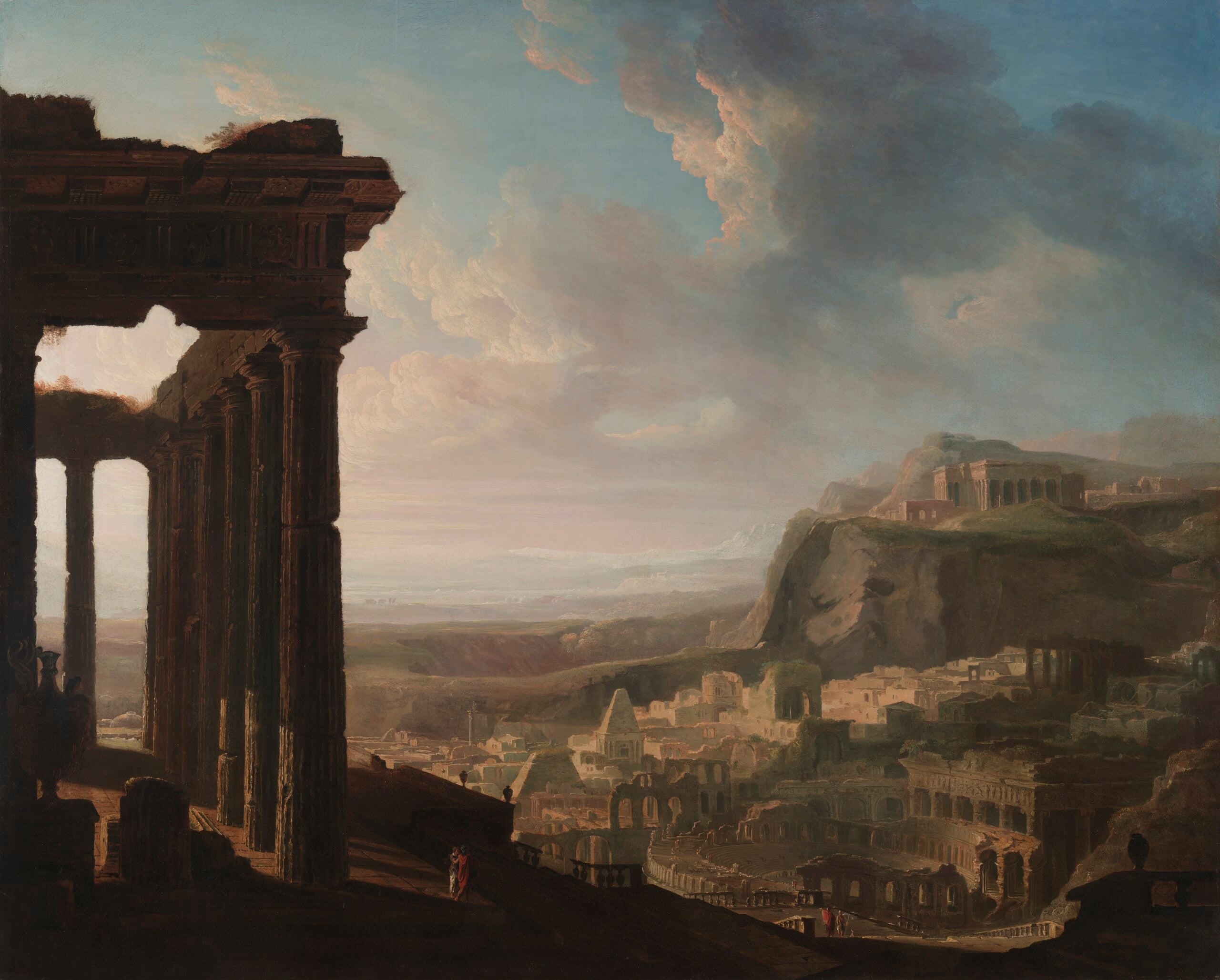 Ruines d'une ville antique - John Martin