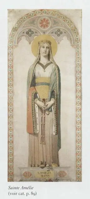 Святая Амелия, королева Венгрии - Жан-Огюст-Доминик Энгр