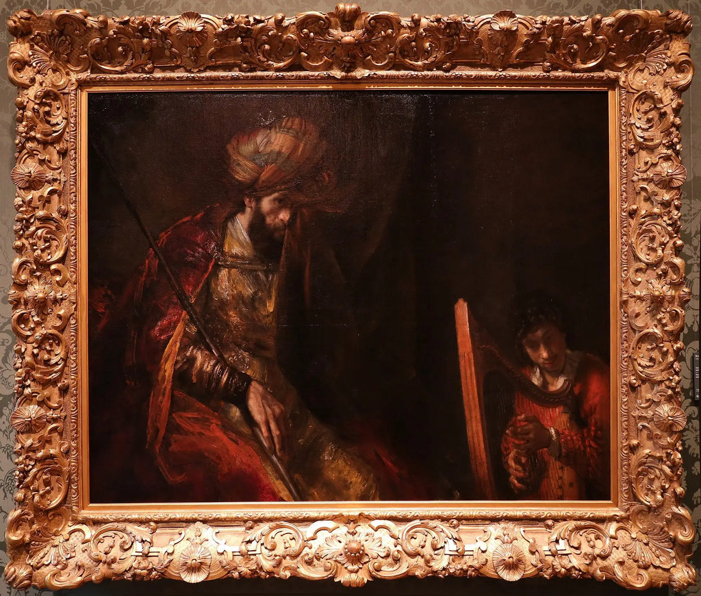 Saül et David - Rembrandt - Alpha Reproduction