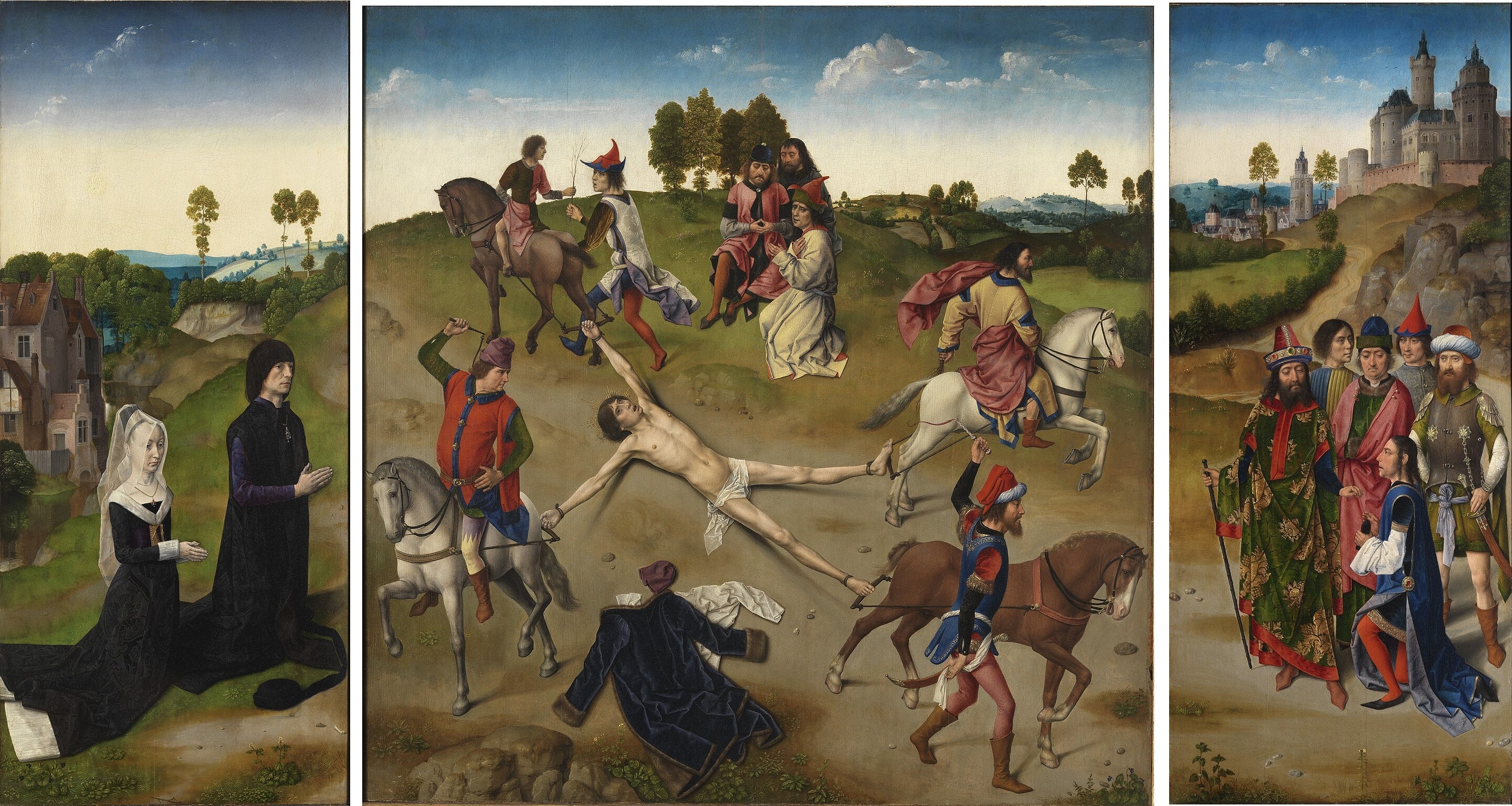 Triptyque du martyre de saint Hippolyte - Hugo van der Goes