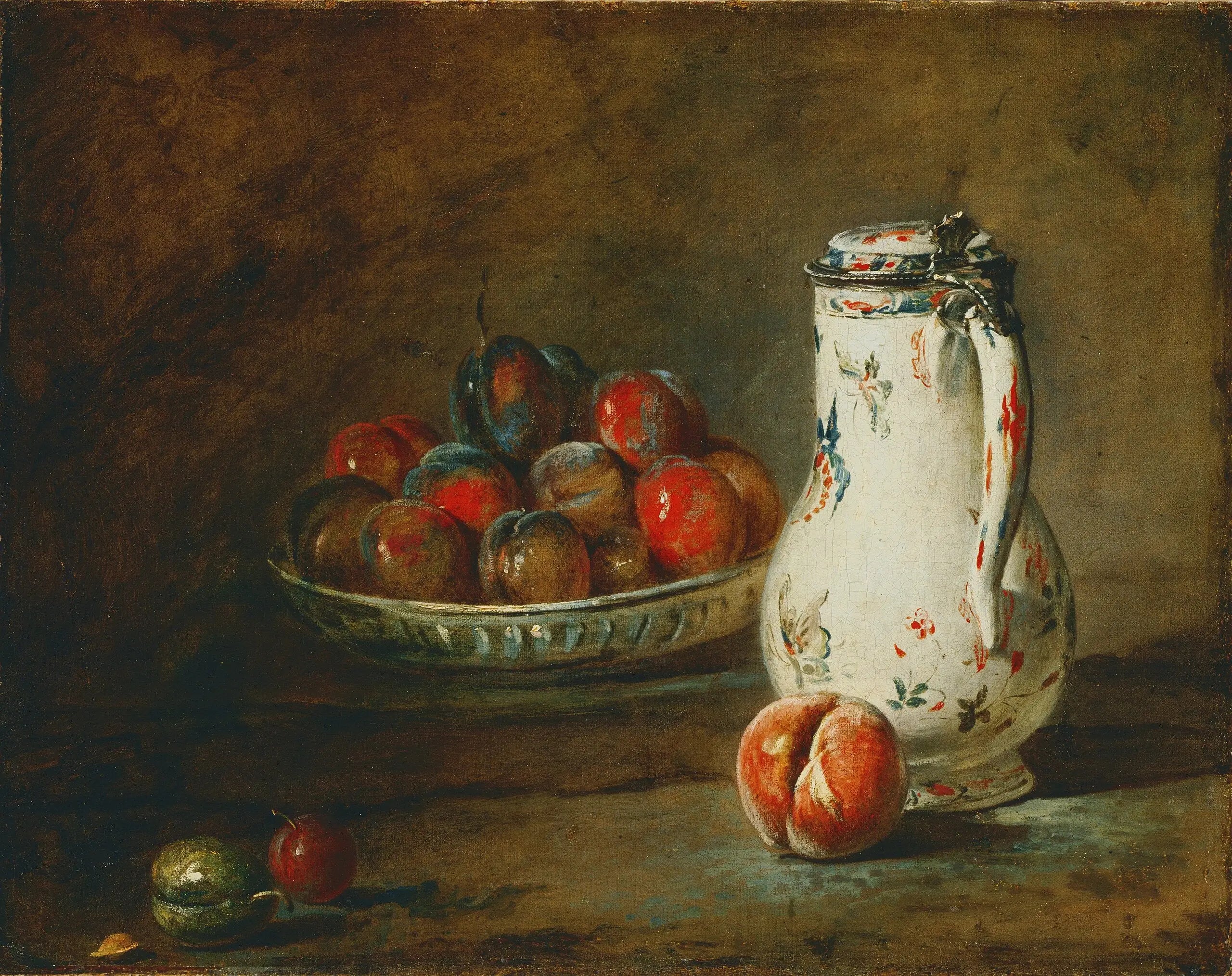 Un bol de pruneaux - Jean Siméon Chardin - Alpha Reproduction