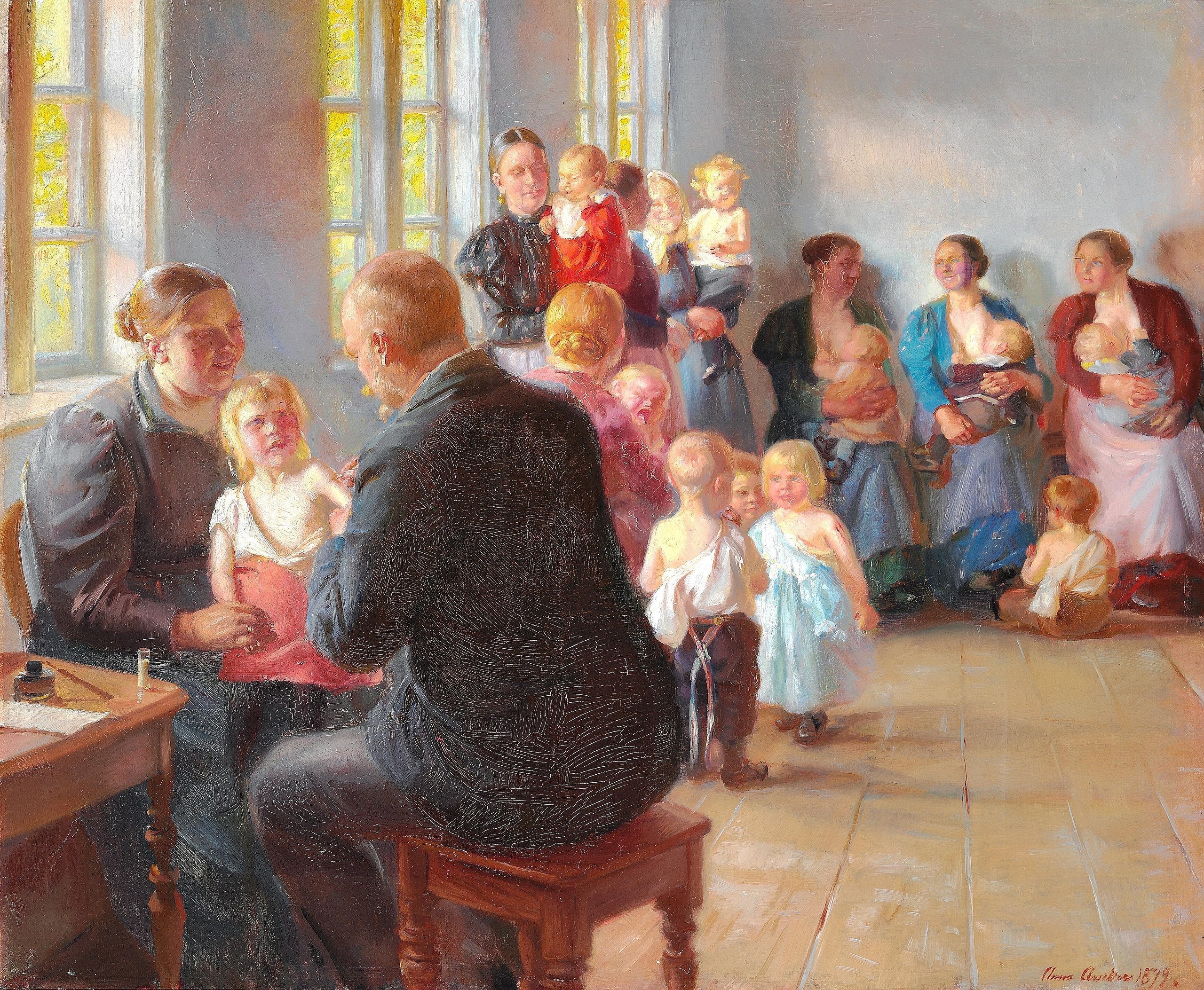 Une vaccination - Anna Ancher - Alpha Reproduction