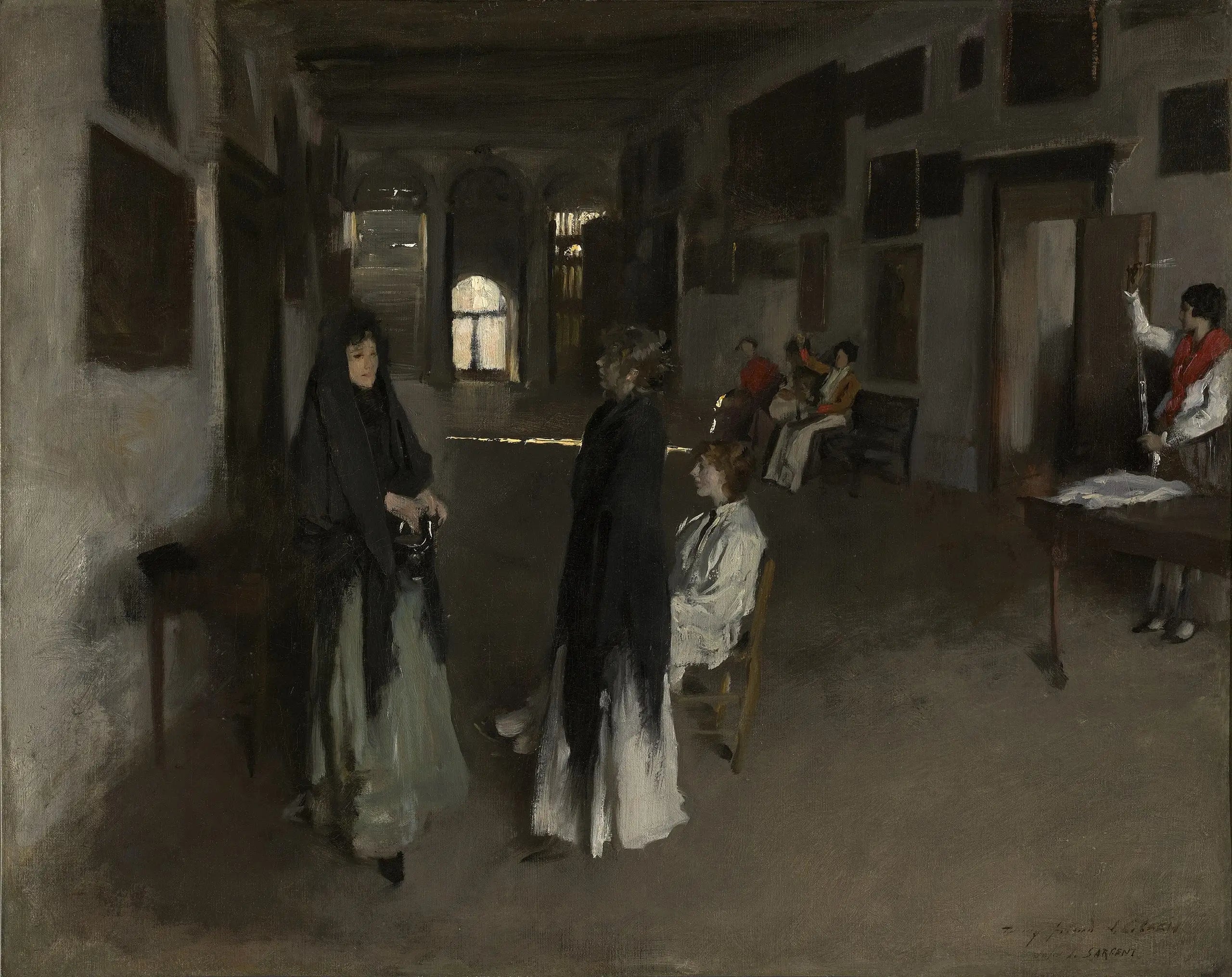 Reproduction du tableau « Un intérieur vénitien - John Singer Sargent » par Alpha Reproduction en peinture à l’huile