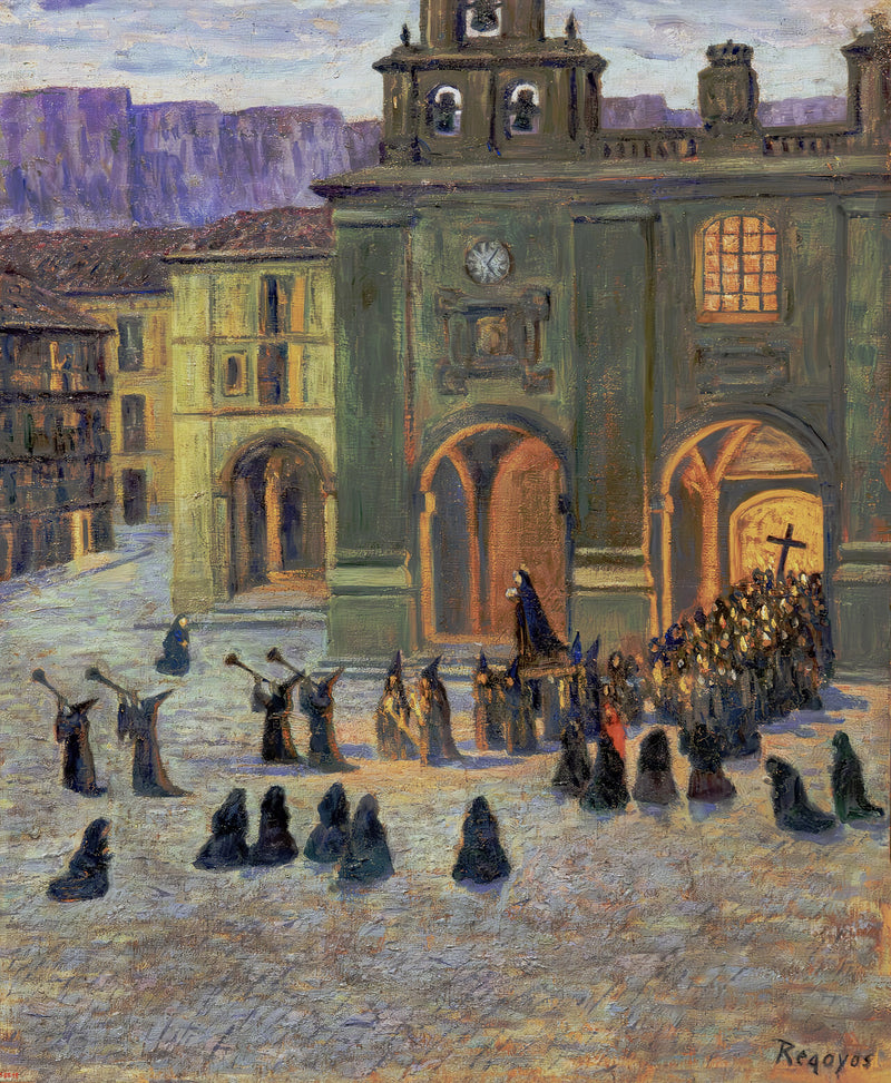 Страстная пятница рано утром в Ордунясе. - Дарио де Регойос