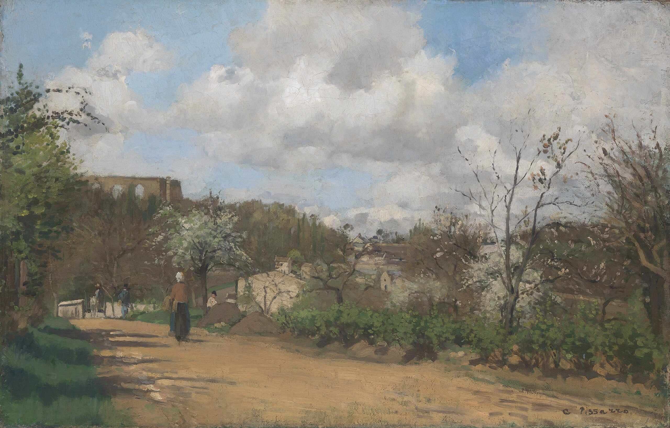 Reproduction du tableau « Vue de Louveciennes - Camille Pissarro » par Alpha Reproduction en peinture à l’huile