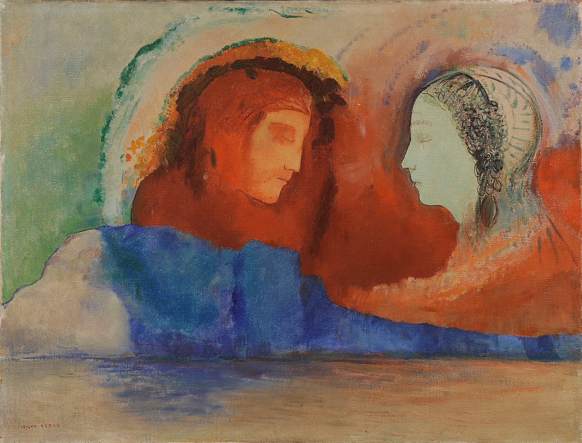 Dante et Béatrice - Odilon Redon