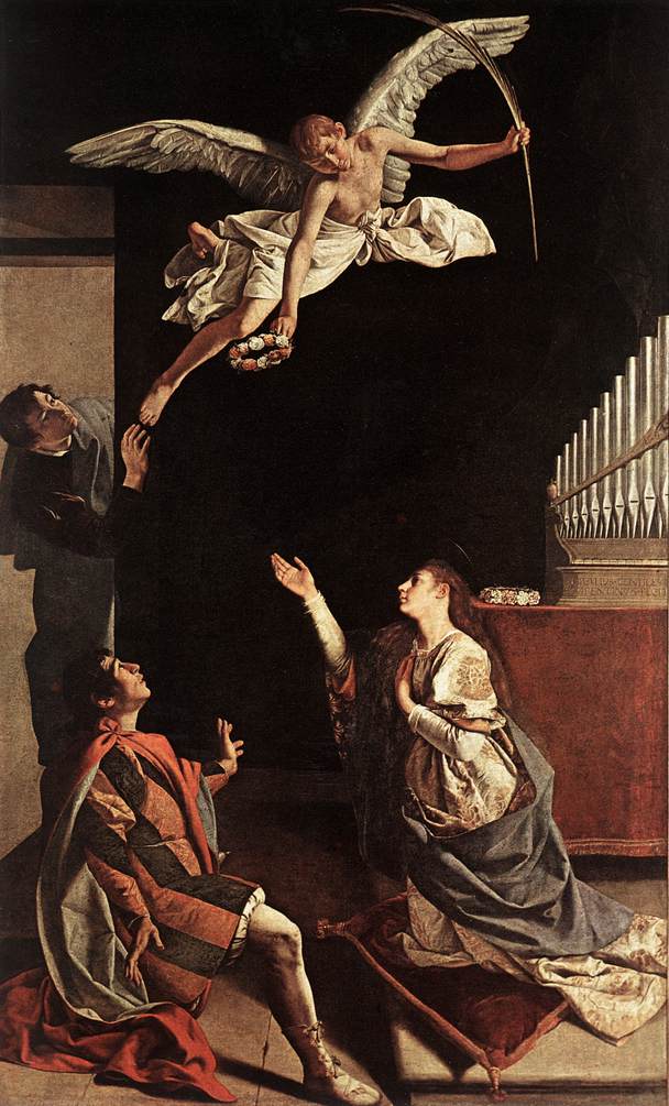 Vision de Sainte Cécile - Orazio Gentileschi - Alpha Reproduction