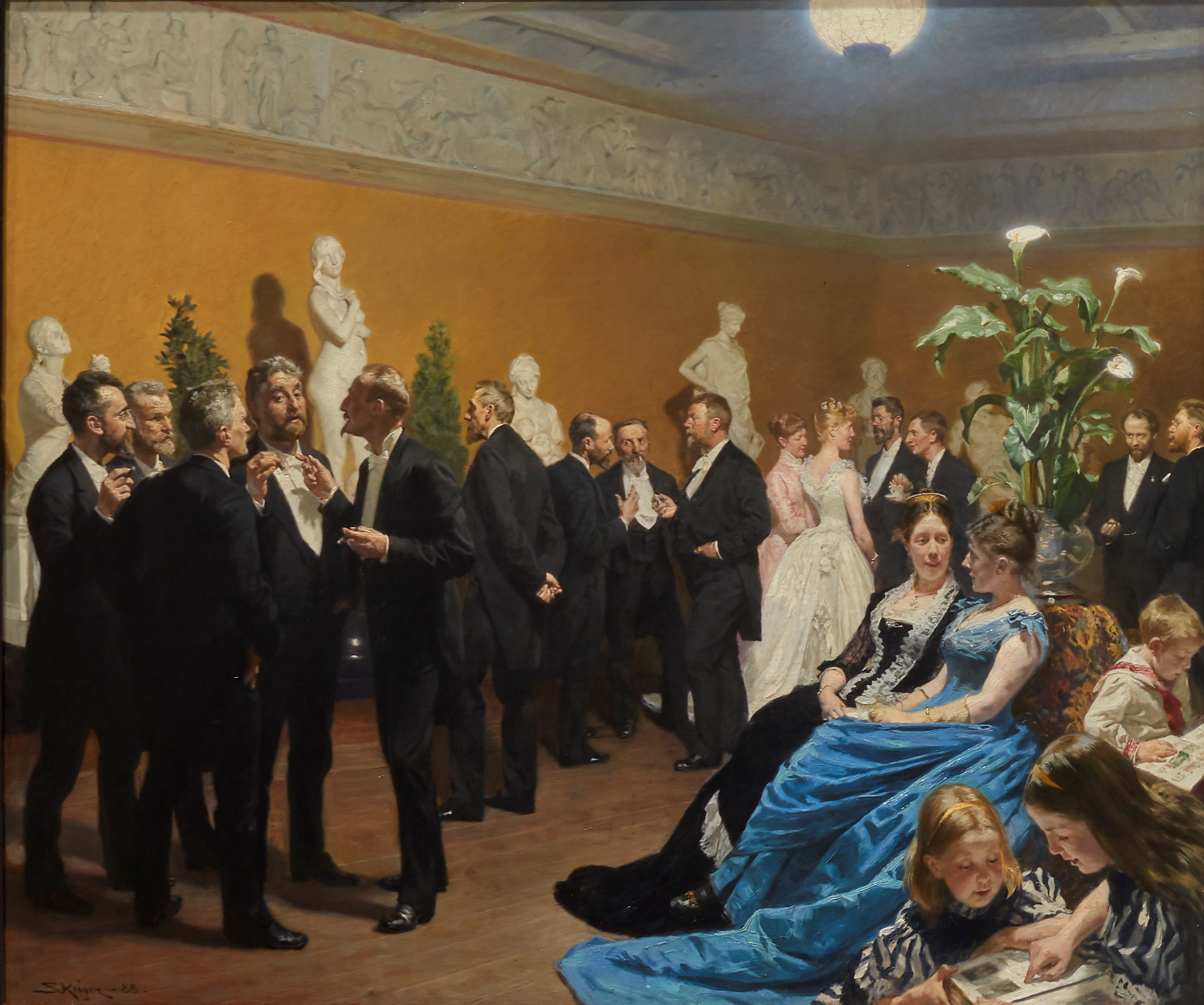 Une fête à la Glyptoteket - Peder Severin Krøyer