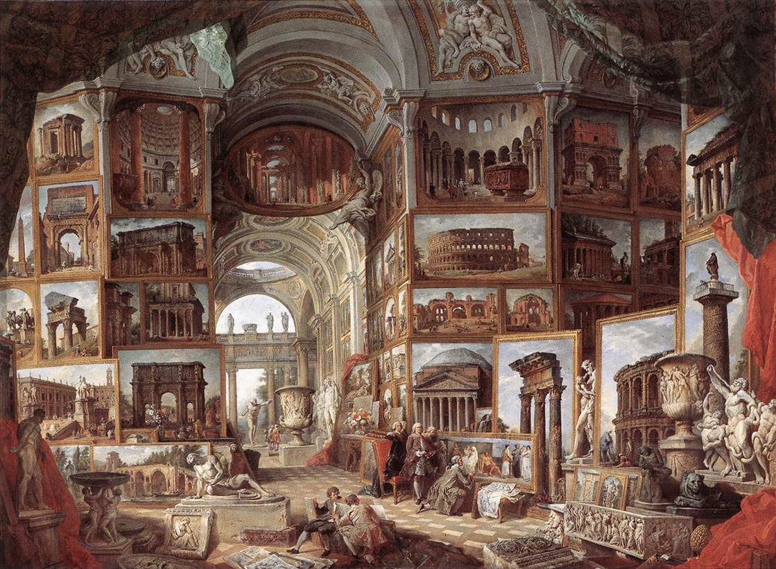 Galerie de vues de la Rome antique - Giovanni Paolo Panini