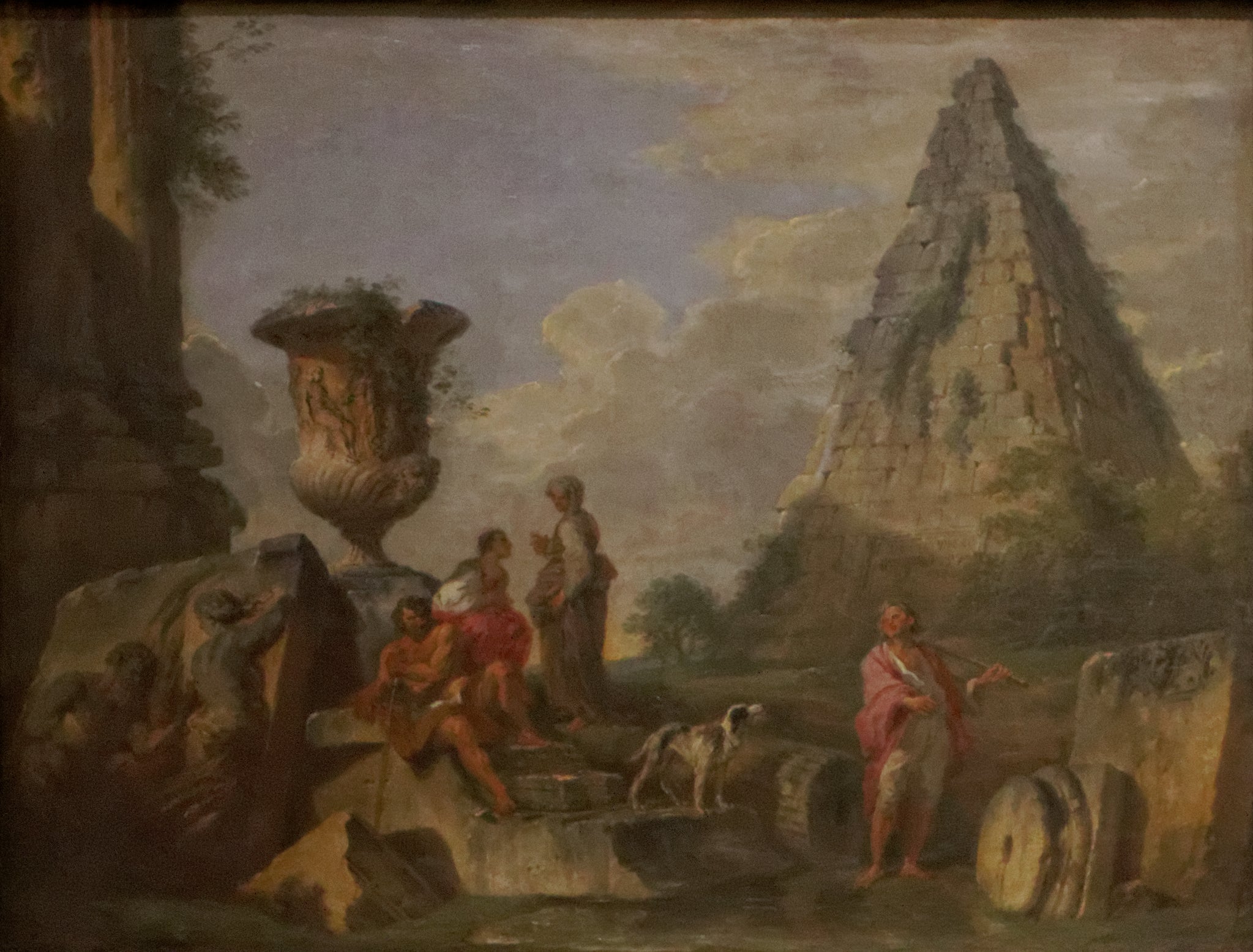 ruines antiques avec la pyramide de Caïus Cestius - Giovanni Paolo Panini