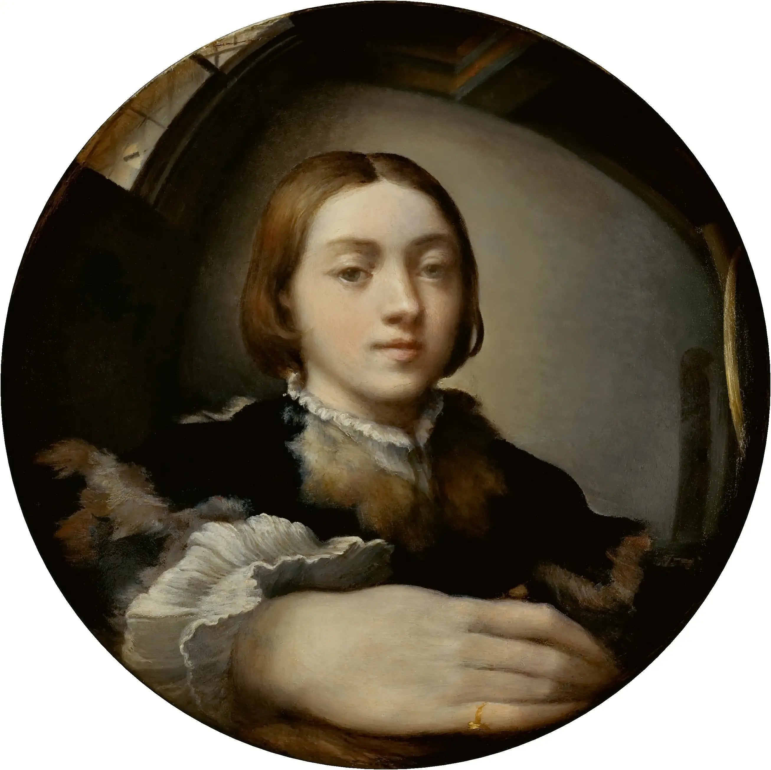 Autoportrait dans un miroir convexe - Parmigianino - Alpha Reproduction