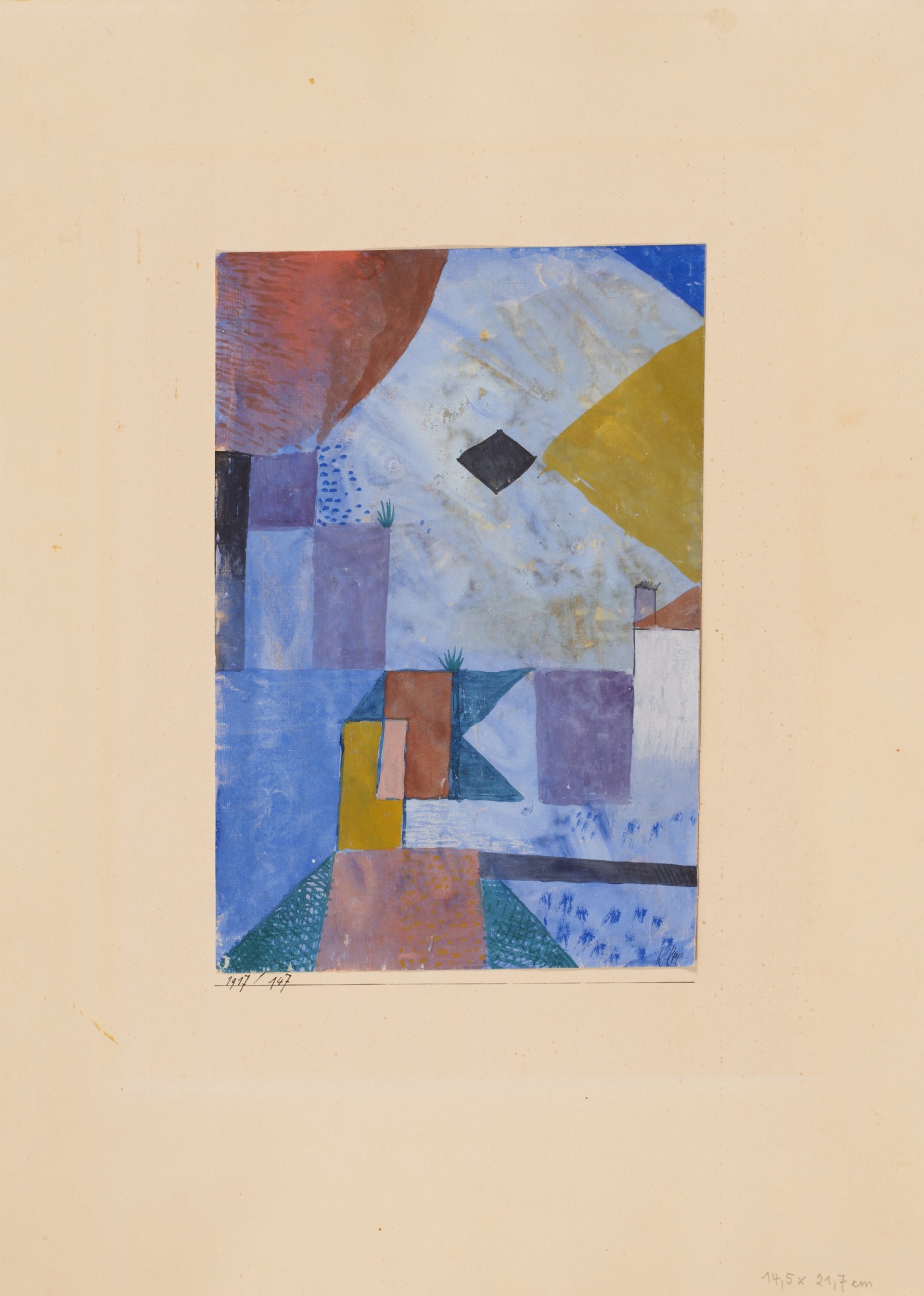 Severe landscape in blue — Paul Klee