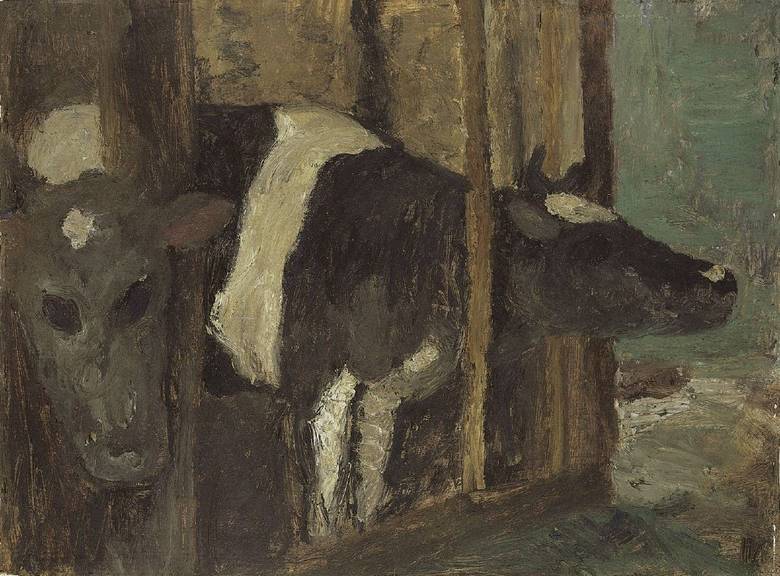 Kuhstall (1901) - Paula Modersohn-Becker