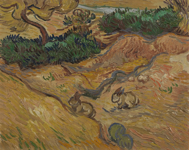 Пейзаж с кроликами - Vincent van Gogh