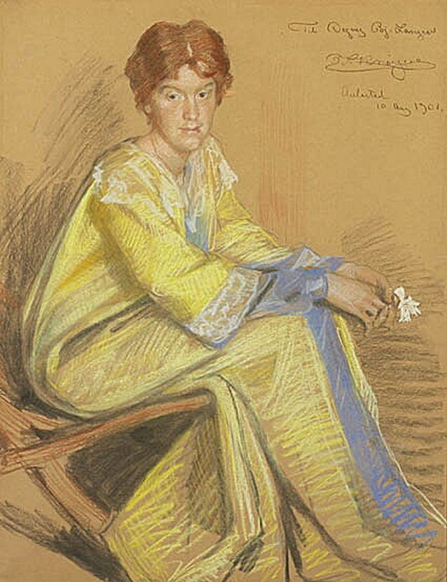Portrait de Dagny Bjørnson Langen. - Peder Severin Krøyer