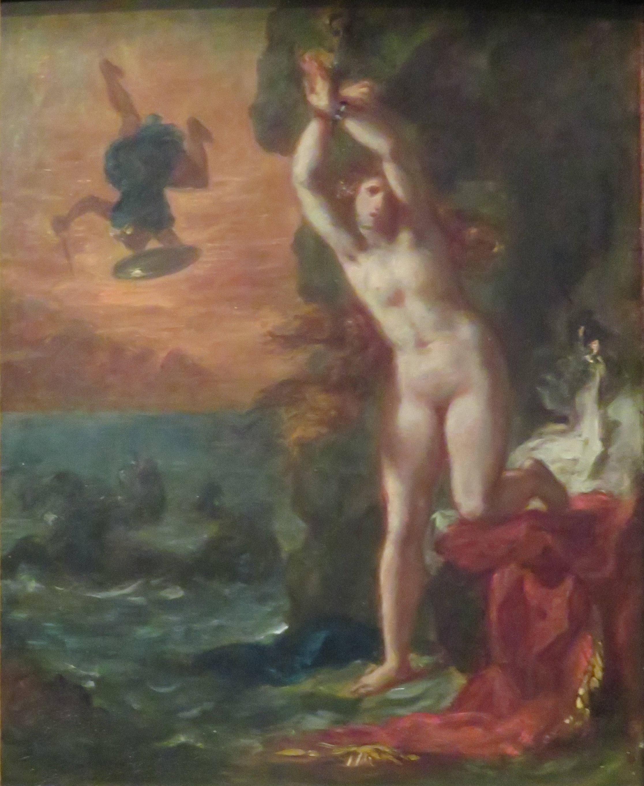 Reproduction du tableau « Persée et Andromède - Eugène Delacroix » par Alpha Reproduction en peinture à l’huile