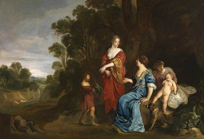 Reuben offre des mandragores à Leah - Peter Lely
