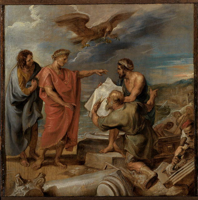 Constantin dirigeant la construction de Constantinople - Peter Paul Rubens