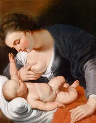 Vierge à l'Enfant allaitant, après 1630 - Peter Paul Rubens