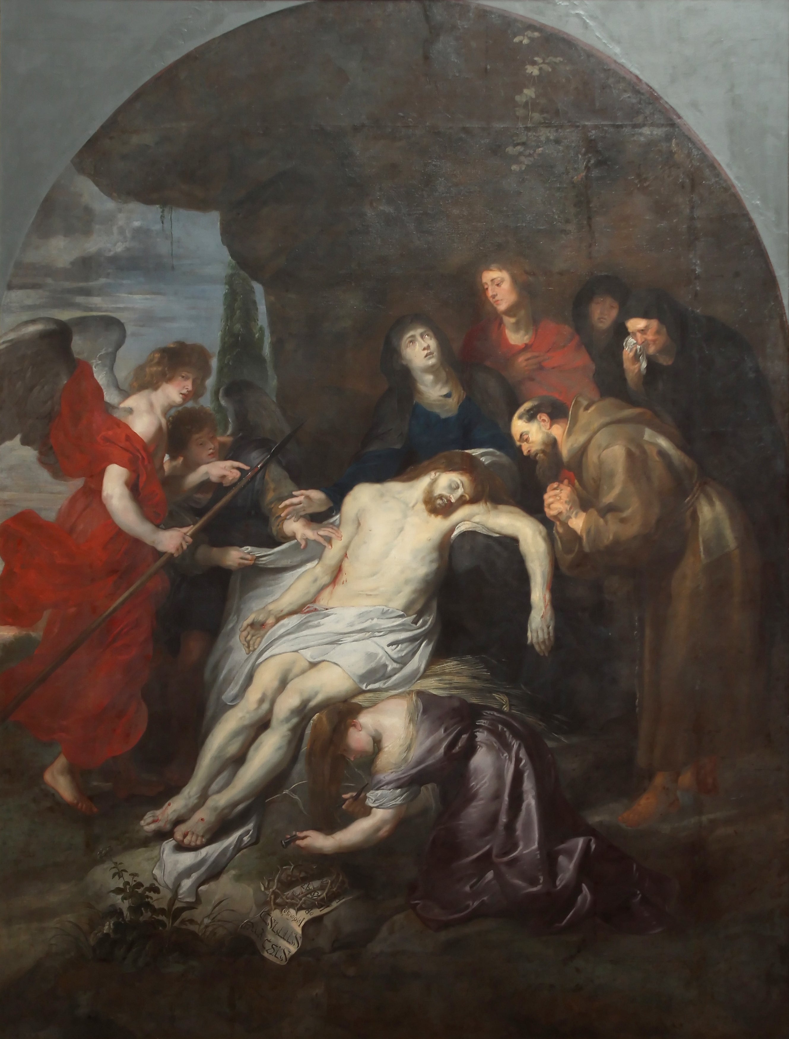 Pièta avec Saint-François - Peter Paul Rubens