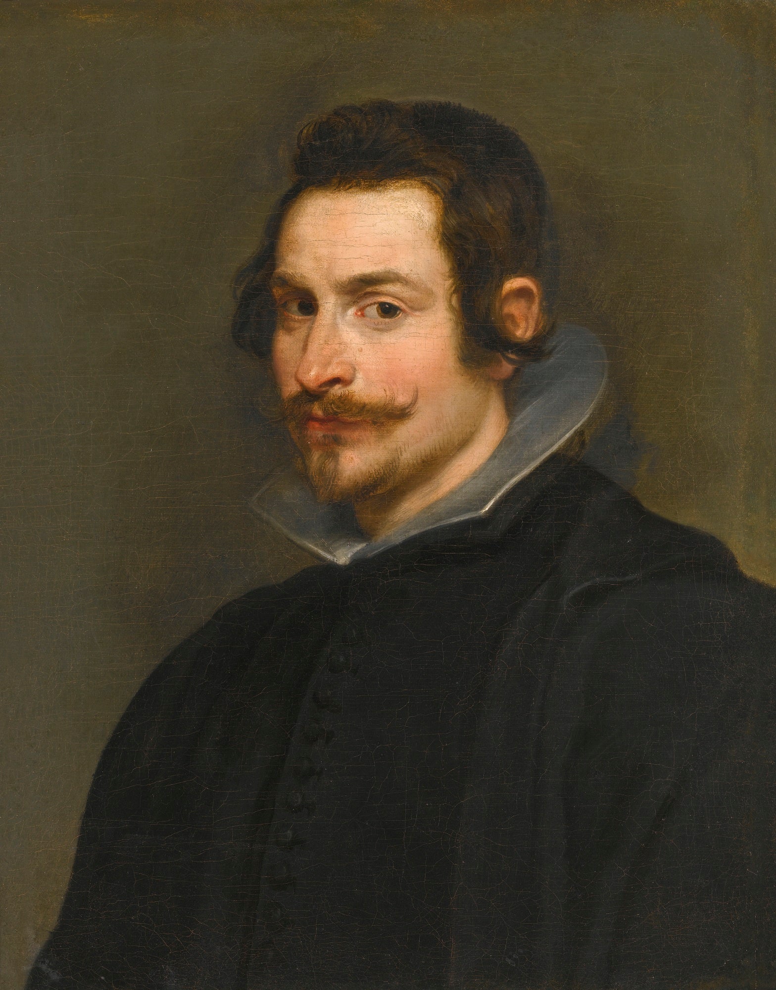 Portrait d'un gentleman, à mi-corps, vêtu de noir - Peter Paul Rubens